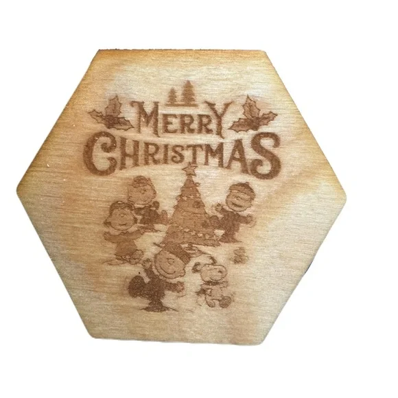 Snoopy and Friends Wood Engraved Holiday Magnet - Choose 1 - Picture 2 of 8